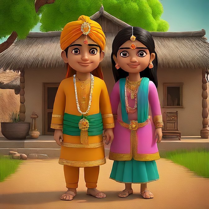 3D cartoon character art